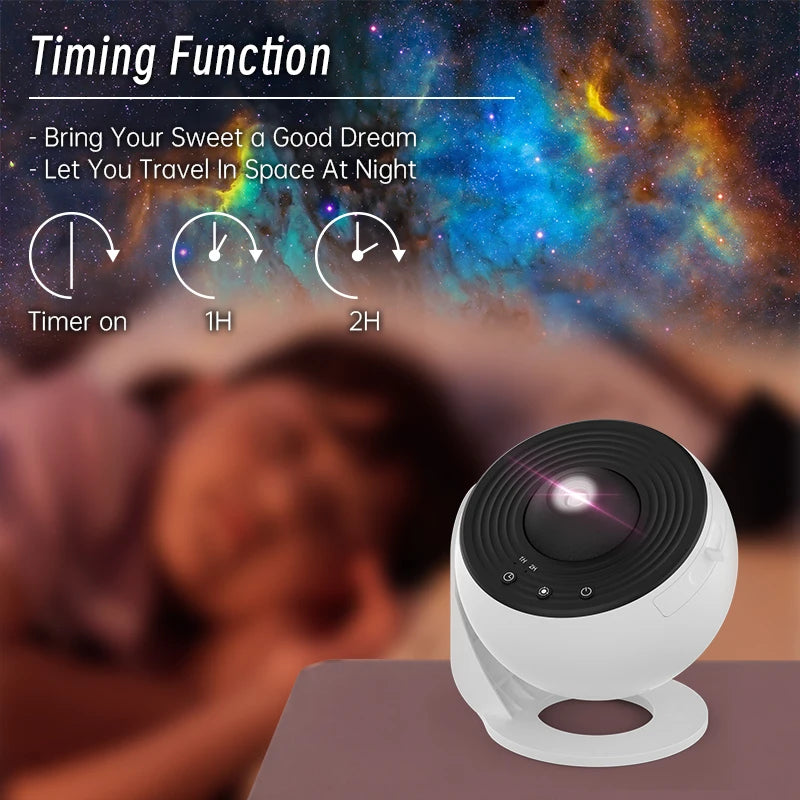 AUSYLE 12-in-1 Galaxy Star Projector Lamp | Planetarium Night Light✨ - GoZeeR