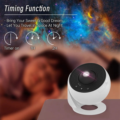 AUSYLE 12-in-1 Galaxy Star Projector Lamp | Planetarium Night Light✨ - GoZeeR