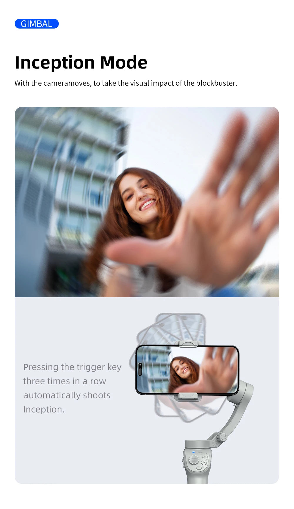 M01 Handheld™ Smart Gimbal – Anti-Shake & Fill Light - GoZeeR