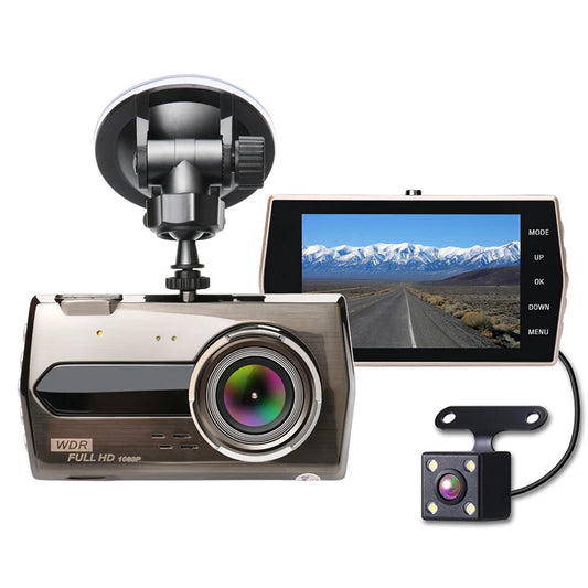 YKM T901™ Dual Lens Car DVR Dash Camera 1080P Full HD with Night Vision & G-Sensor - GoZeeR