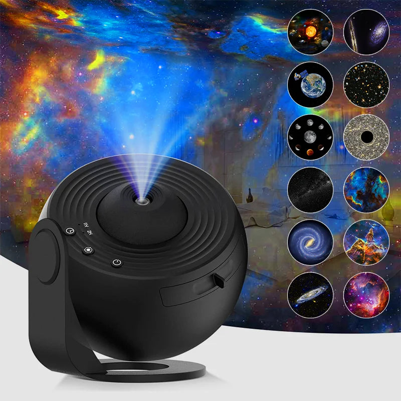 AUSYLE 12-in-1 Galaxy Star Projector Lamp | Planetarium Night Light✨ - GoZeeR
